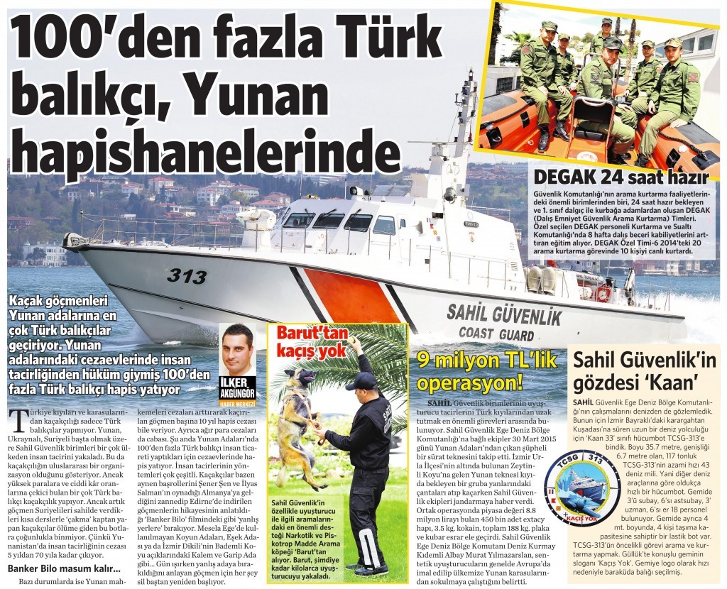25 Nisan 2015 Vatan Gazetesi 11. sayfa